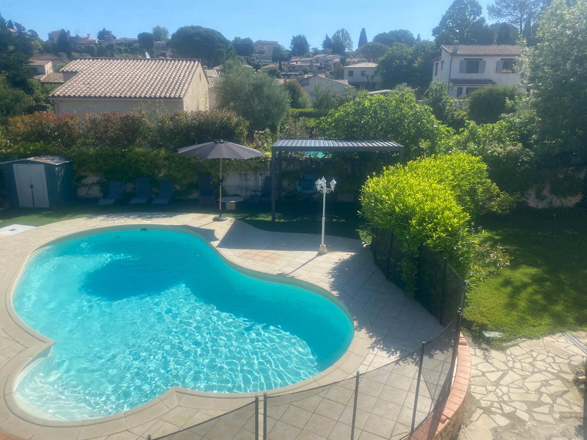 3 Pieces Climatise En Rez De Jardin Avec Piscine Apartment Вилньов Любе Екстериор снимка
